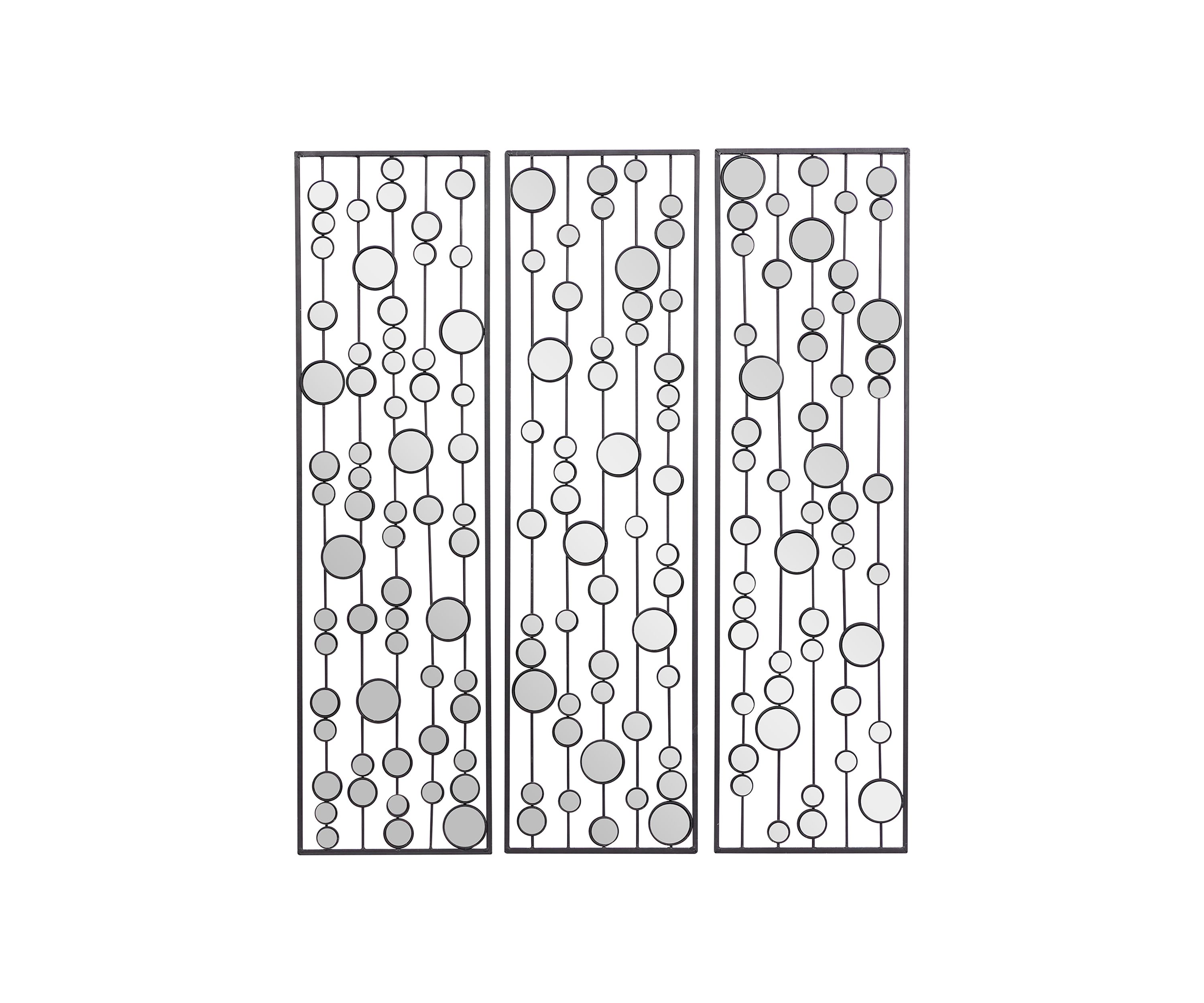 Glam Metal Wall Decor - Set of 3