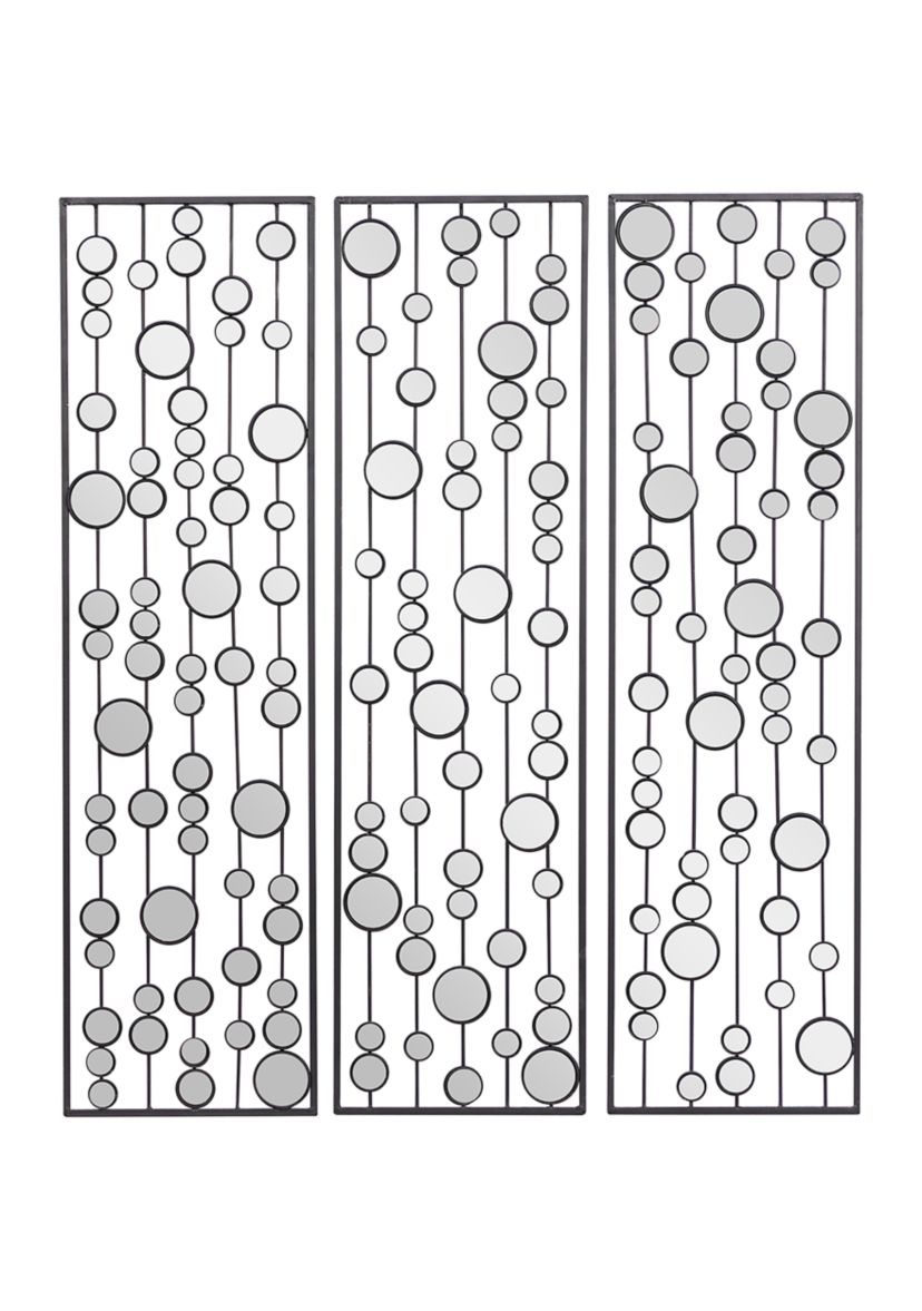 Glam Metal Wall Decor - Set of 3