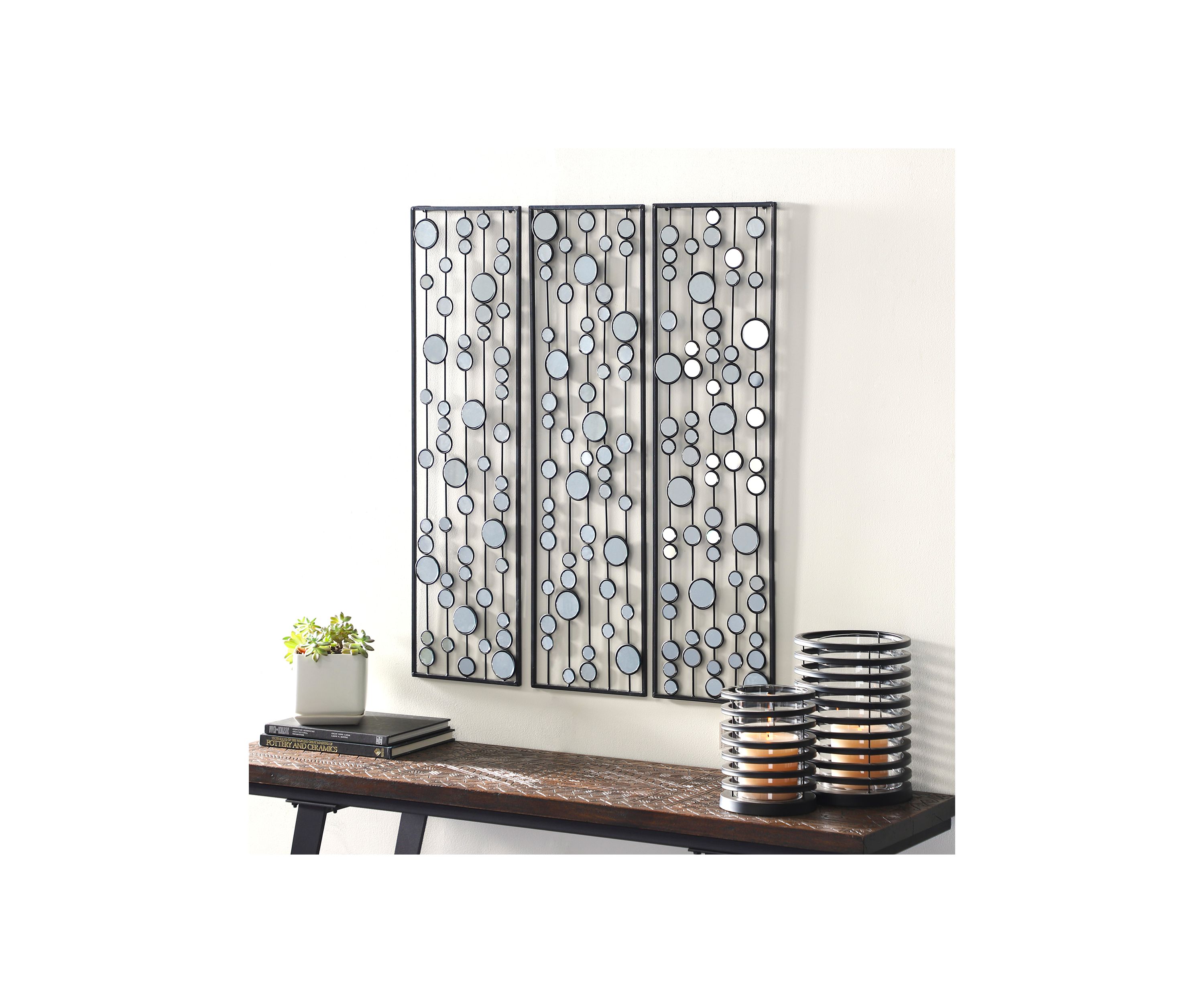 Glam Metal Wall Decor - Set of 3