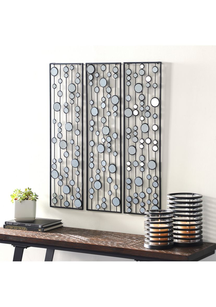 Glam Metal Wall Decor - Set of 3