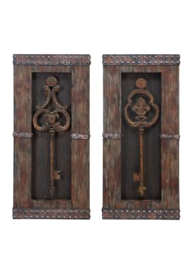 Rustic Wood Wall Decor - Set of 2