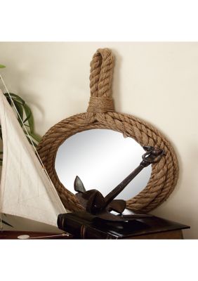 Coastal Jute Rope Wall Mirror - Set of 3