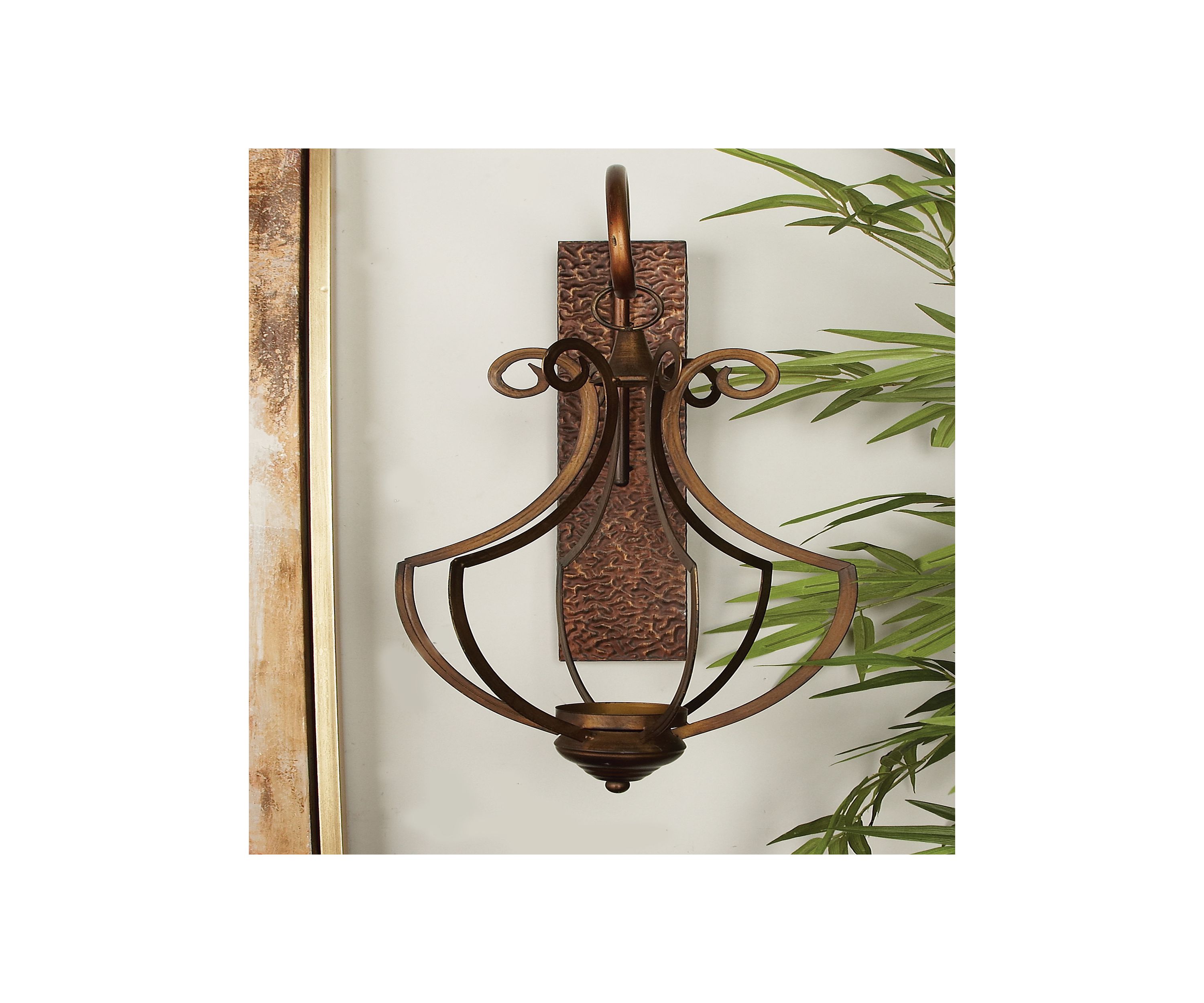 Rustic Metal Wall Sconce