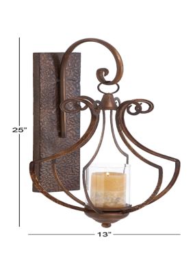 Rustic Metal Wall Sconce