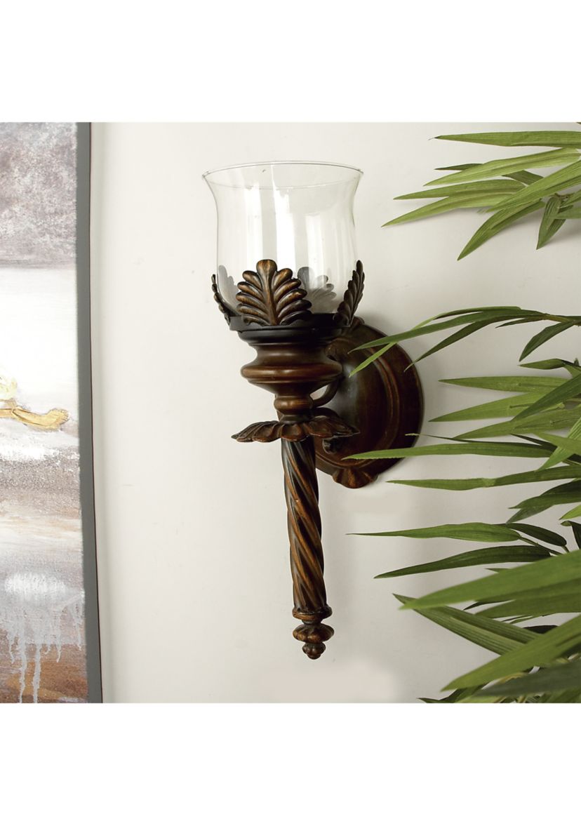Traditional Glass Wall Sconce