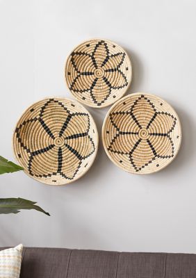 Bohemian Seagrass Wall Decor - Set of 3