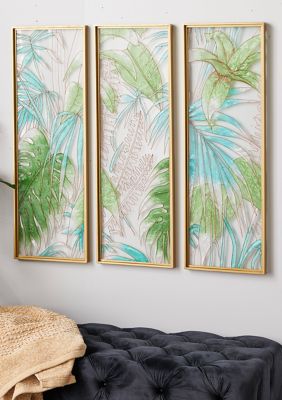 Coastal Glass Wall Decor - Set of 3