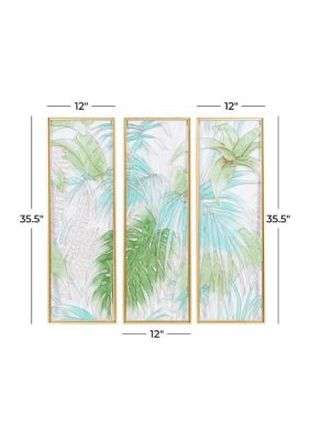 Coastal Glass Wall Decor - Set of 3