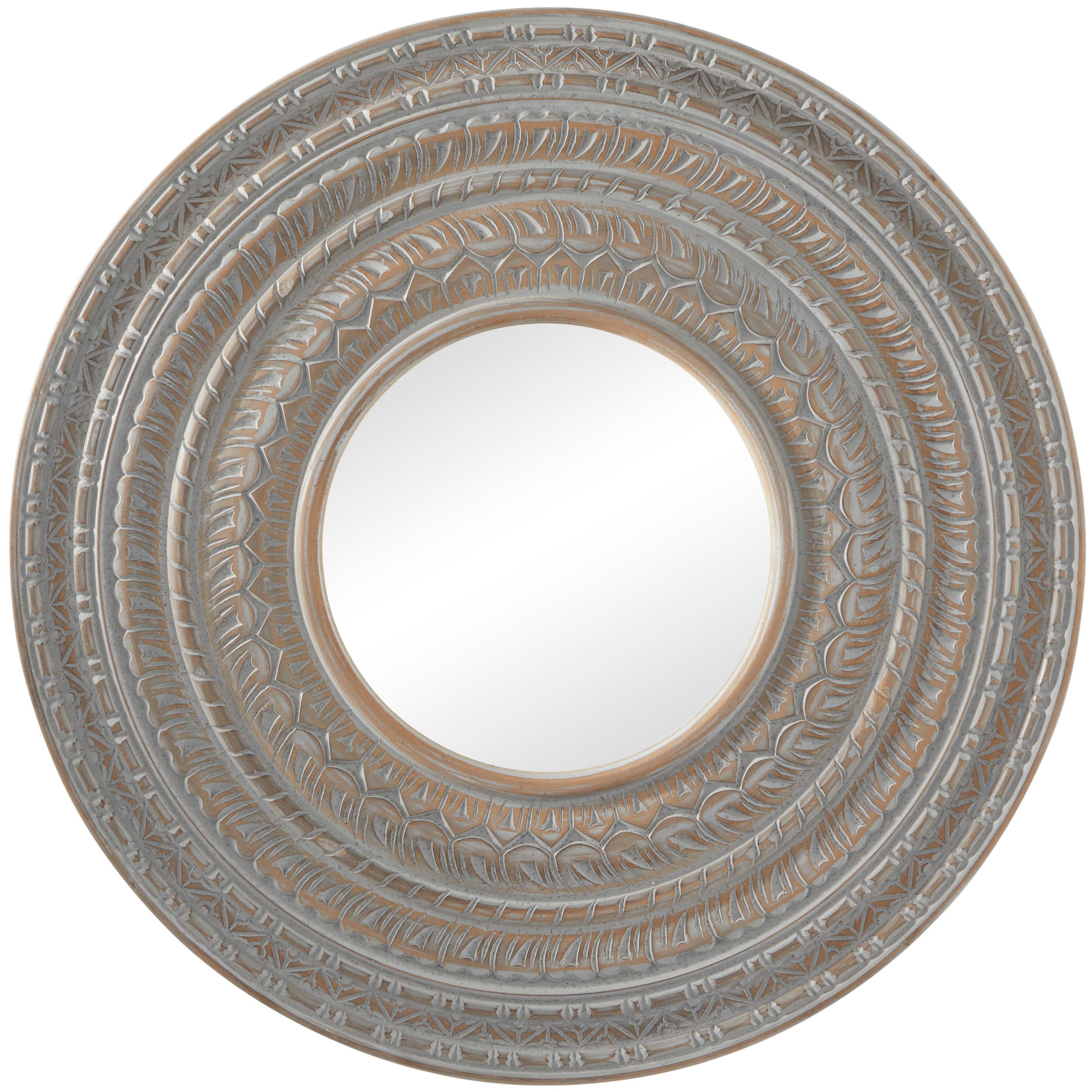 French Country Wood Wall Mirror