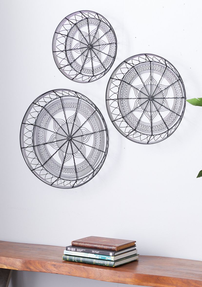 Eclectic Metal Wall Decor - Set of 3
