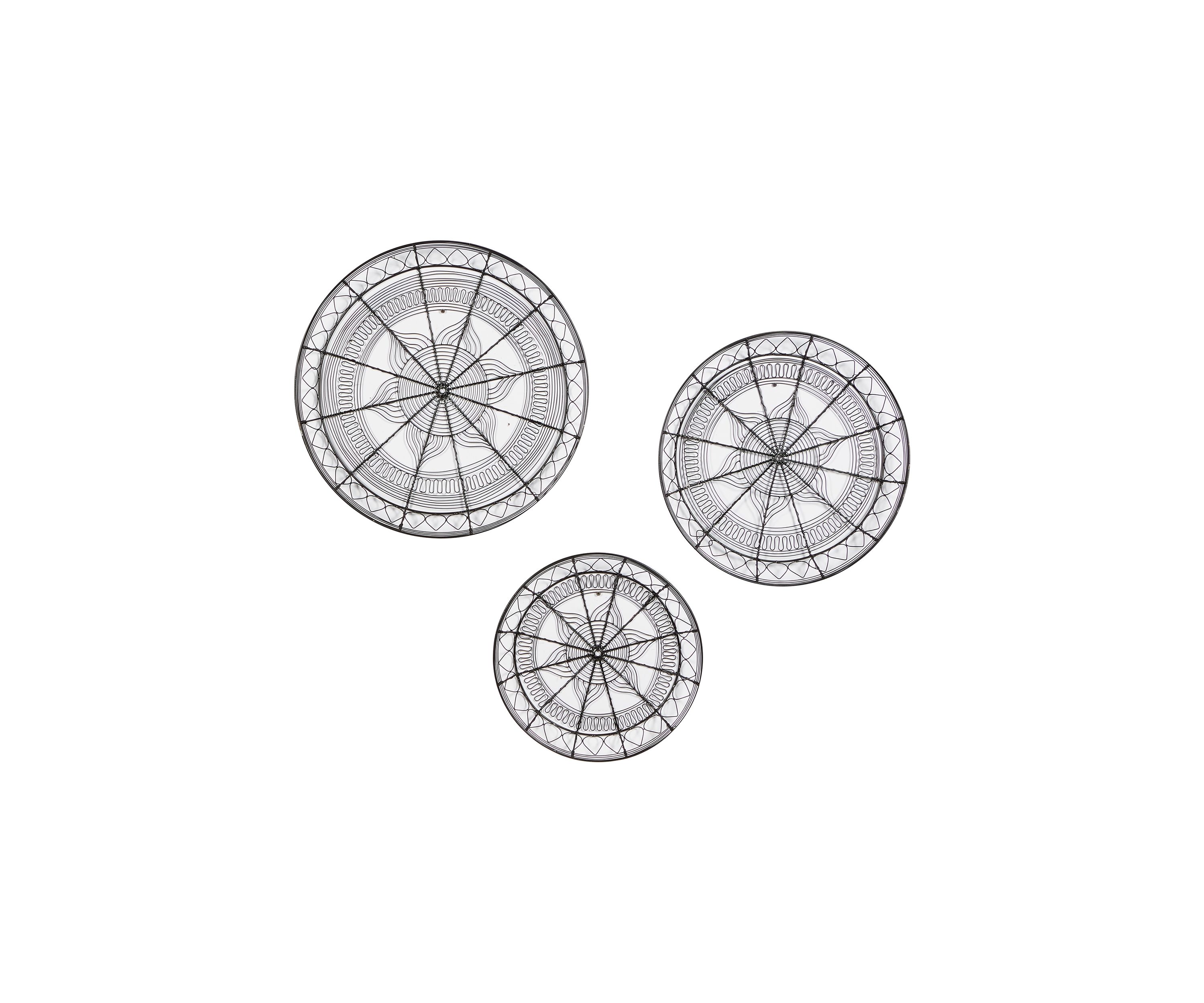 Eclectic Metal Wall Decor - Set of 3