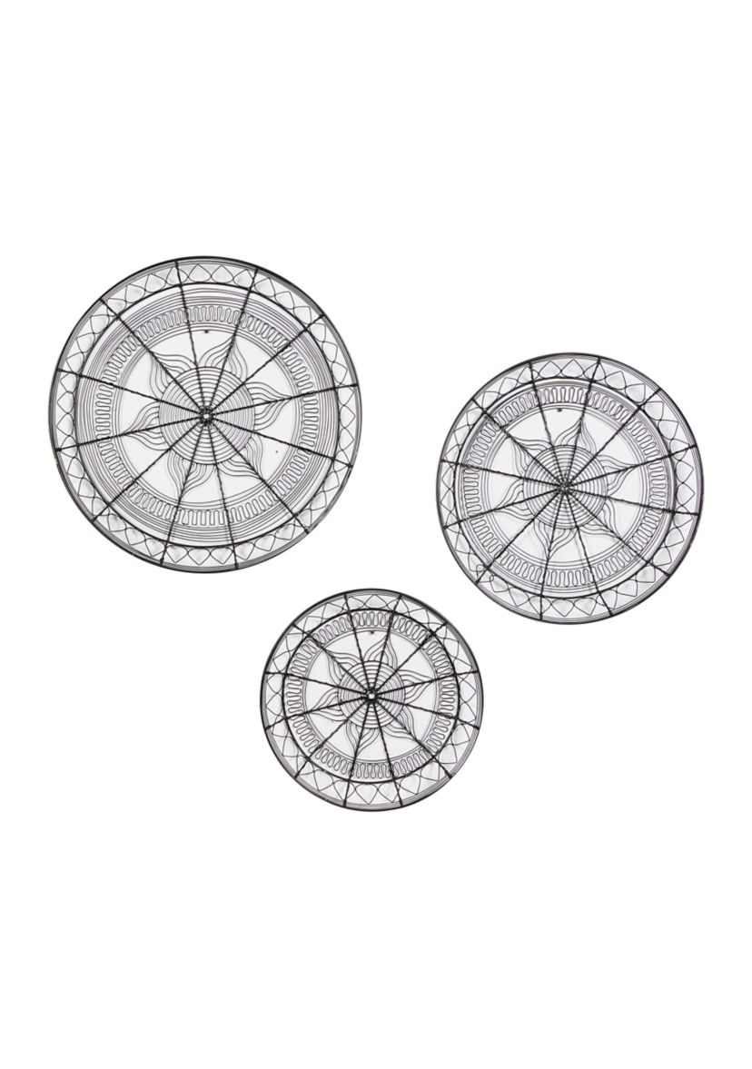 Eclectic Metal Wall Decor - Set of 3