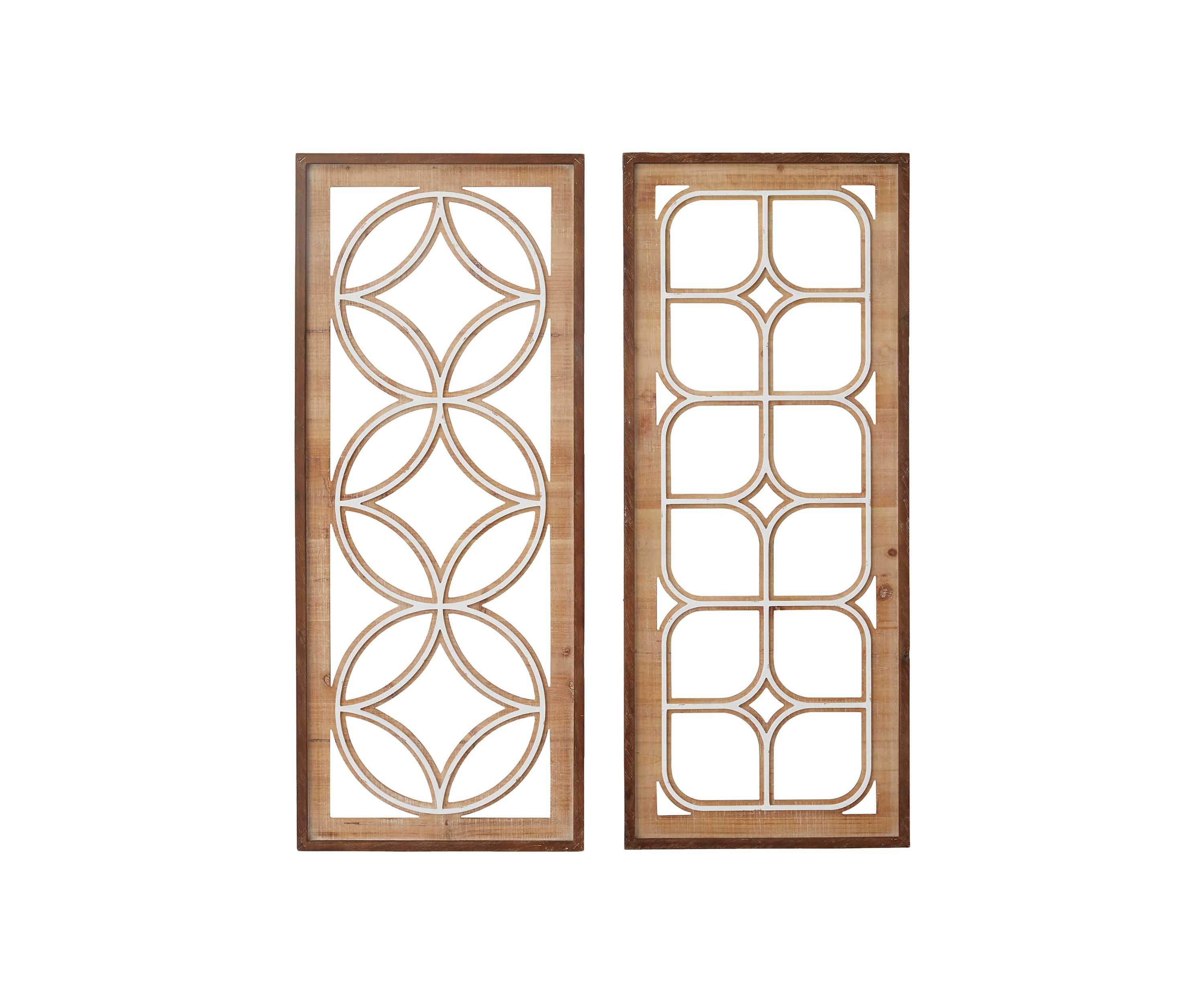 Traditional Wood Wall Decor - Set of 2