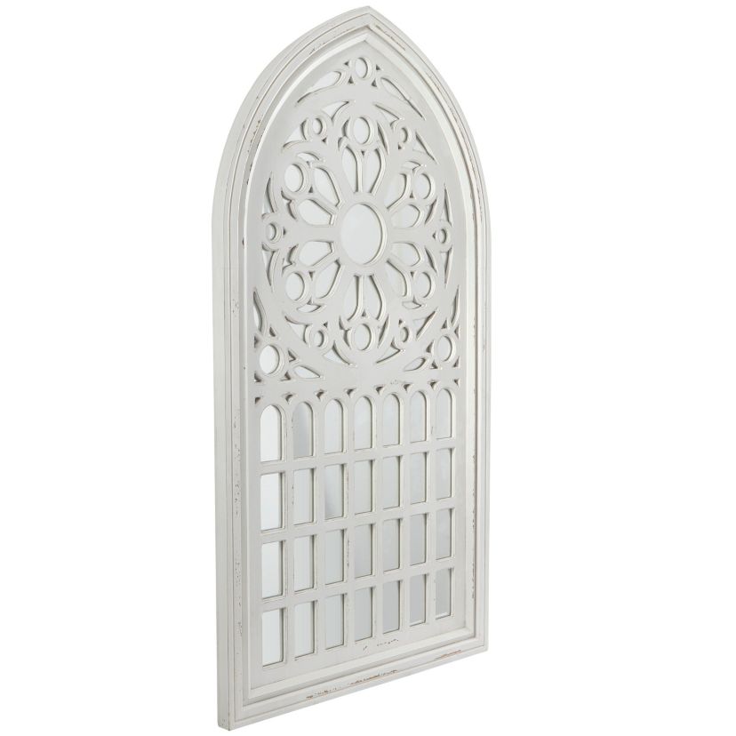 Vintage Wood Wall Mirror