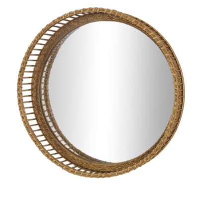 Modern Bamboo Wall Mirror