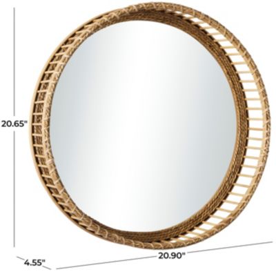 Modern Bamboo Wall Mirror