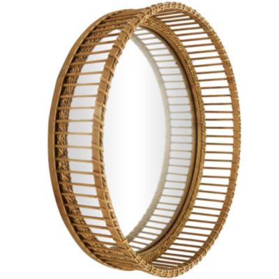 Modern Bamboo Wall Mirror