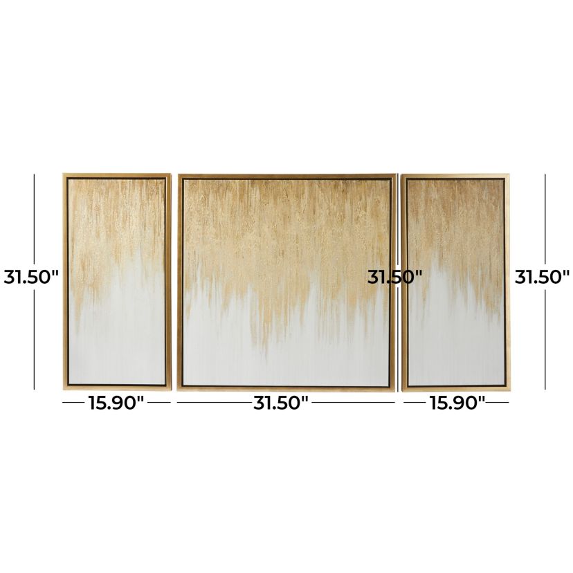 Coastal Canvas Framed Wall Art - Set of 3