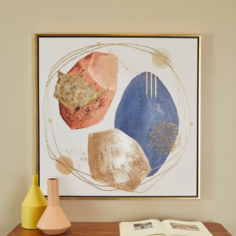 Contemporary Canvas Framed Wall Art