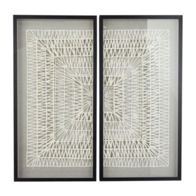 Contemporary Paper Shadow Box - Set of 2