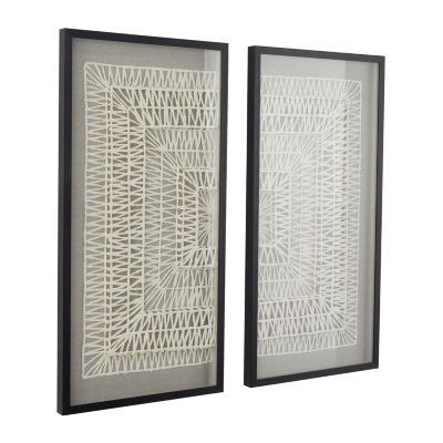 Contemporary Paper Shadow Box - Set of 2