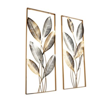 Modern Metal Wall Decor - Set of 2