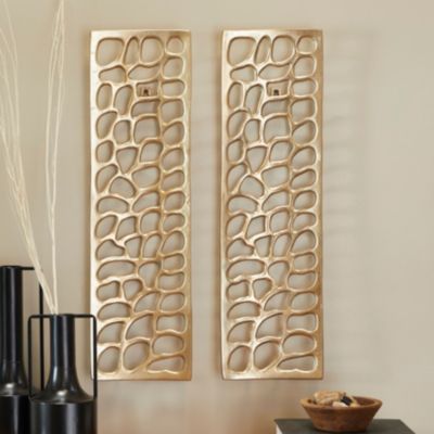 Modern Aluminum Wall Decor - Set of 2