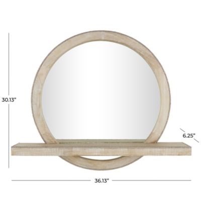 Modern Farmhouse Mango Wood Wall Mirror