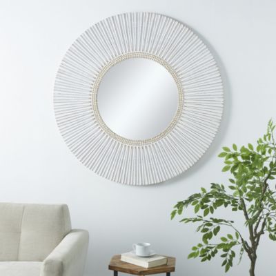 Bohemian Wooden Wall Mirror