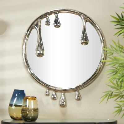 Contemporary Aluminum Metal Wall Mirror