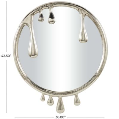 Contemporary Aluminum Metal Wall Mirror