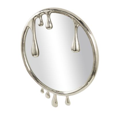 Contemporary Aluminum Metal Wall Mirror