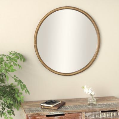 Contemporary Wooden Wall Mirror