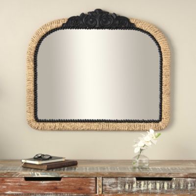 Bohemian Wooden Wall Mirror