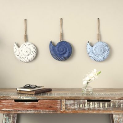 Coastal Wooden Wall Decor - Set of 3