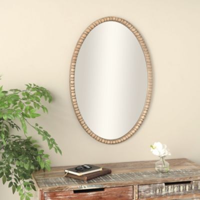 Bohemian Wooden Wall Mirror