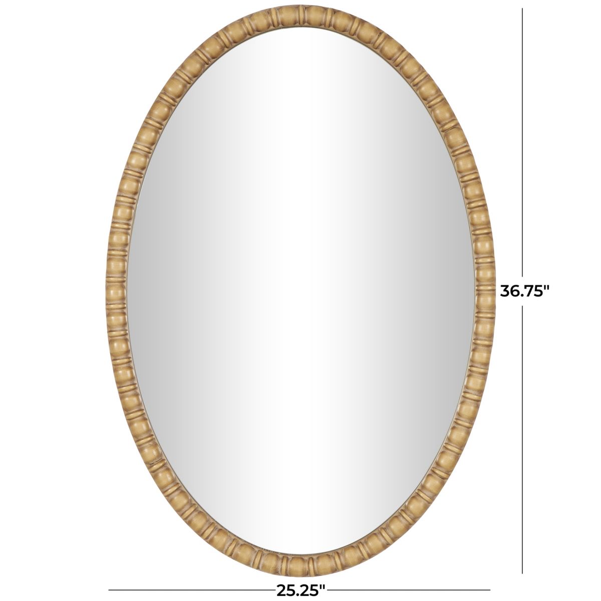 Bohemian Wooden Wall Mirror