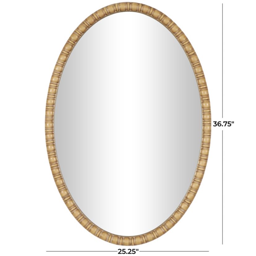 Bohemian Wooden Wall Mirror