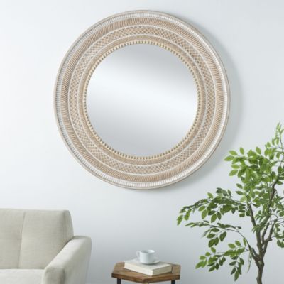 Bohemian Wood Wall Mirror