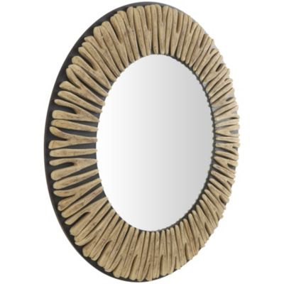 Bohemian Wood Wall Mirror