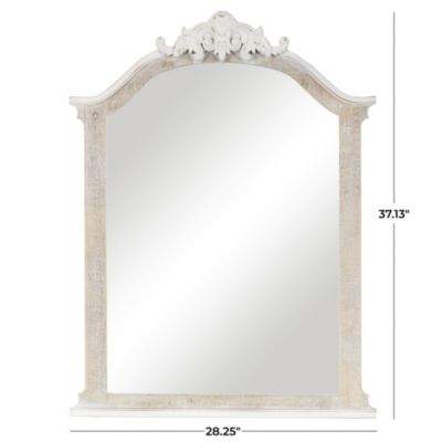 French Country Wooden Wall Mirror