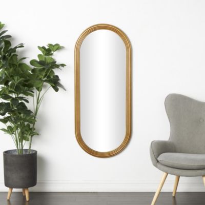 Contemporary Wooden Wall Mirror