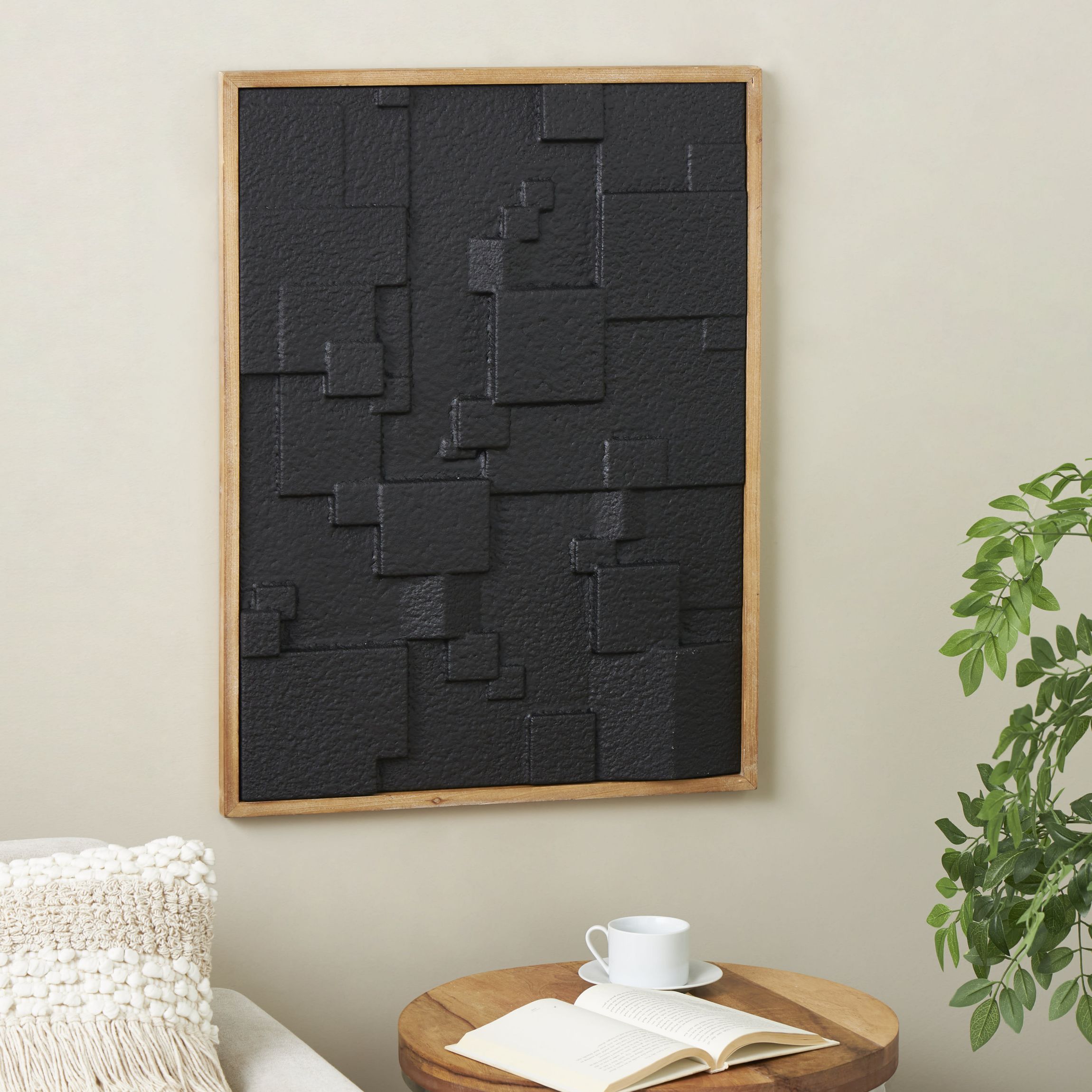 Modern Wood Framed Wall Art