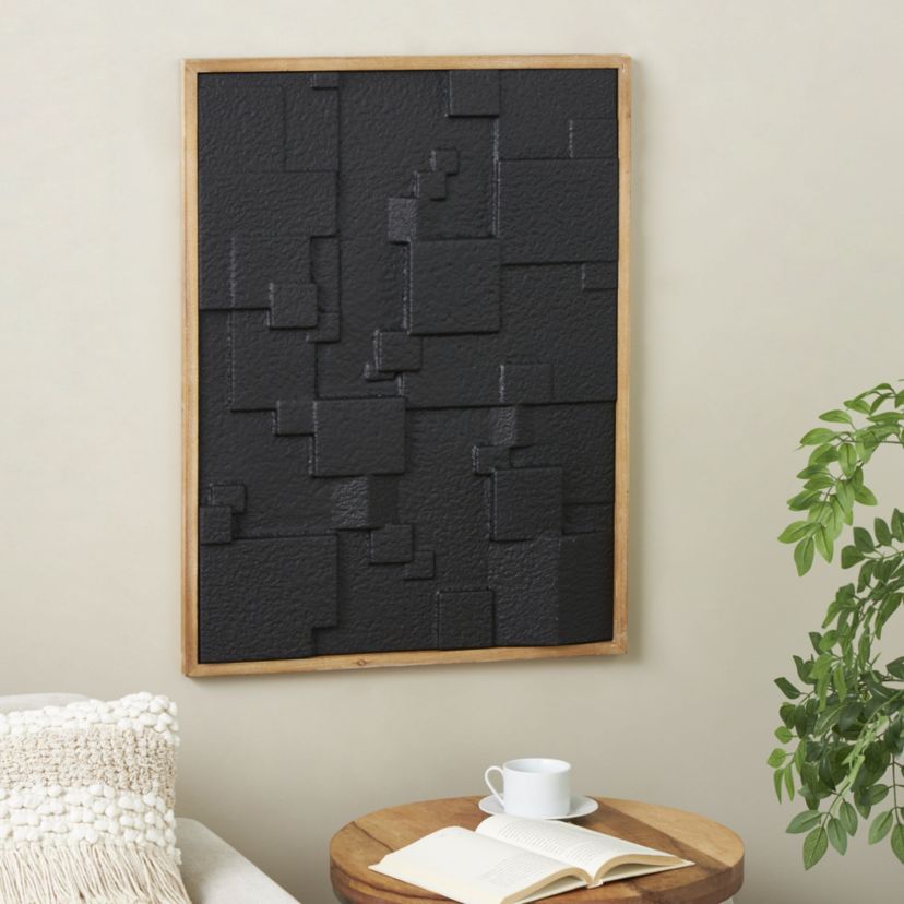 Modern Wood Framed Wall Art