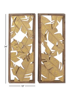 Iron Contemporary Wall Décor - Set of 2