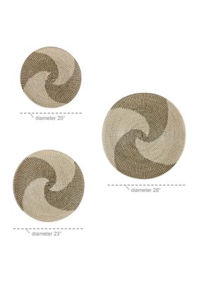 Bohemian Seagrass Wall Decor - Set of 3