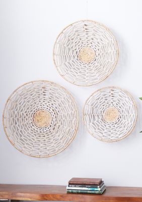 Coastal Seagrass Wall Decor - Set of 3