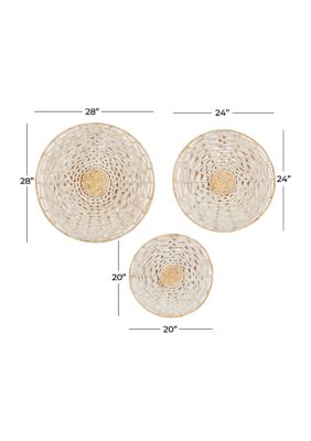 Coastal Seagrass Wall Decor - Set of 3