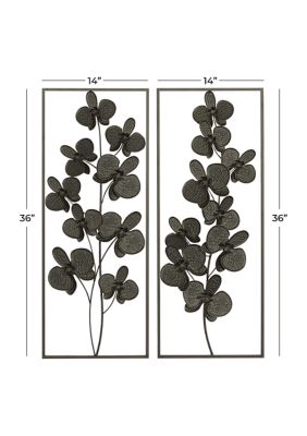 Contemporary Metal Wall Decor - Set of 2