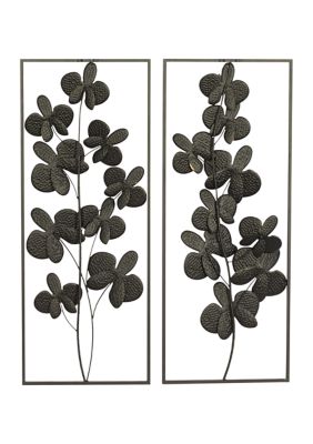 Contemporary Metal Wall Decor - Set of 2